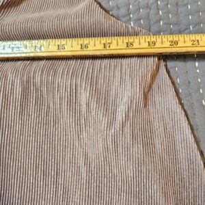 Lush Brown Ribbed Tank Top